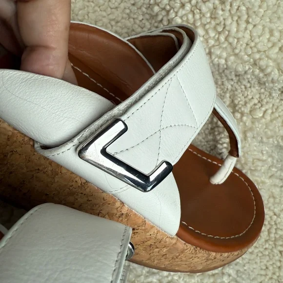 Fitflop Remi Adjustable Toe-Thongs Urban White Leather Size US 08 - Picture 13 of 15